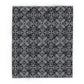 Luxurious Gothic Fleece Blanket with Black and Grey Damask Design – Cozy Home Décor in 3 Sizes