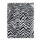 Arctic Fleece Black Chevron Blanket