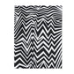 Arctic Fleece Black Chevron Blanket