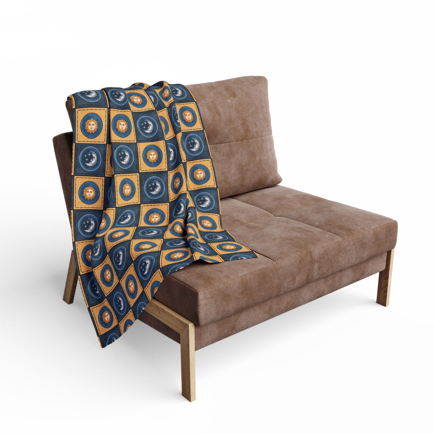 Fleece Blanket - Celestial Sun Moon Star Print