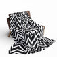 Arctic Fleece Black Chevron Blanket