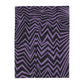 Fleece Black and Purple Chevron Blanket