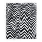 Arctic Fleece Black Chevron Blanket