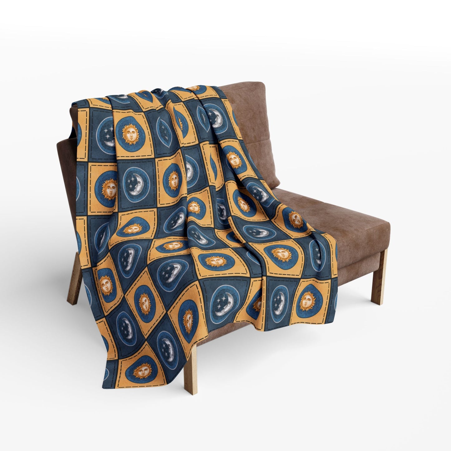 Fleece Blanket - Celestial Sun Moon Star Print
