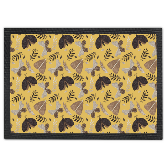 Cottage Core Moths Door Mat