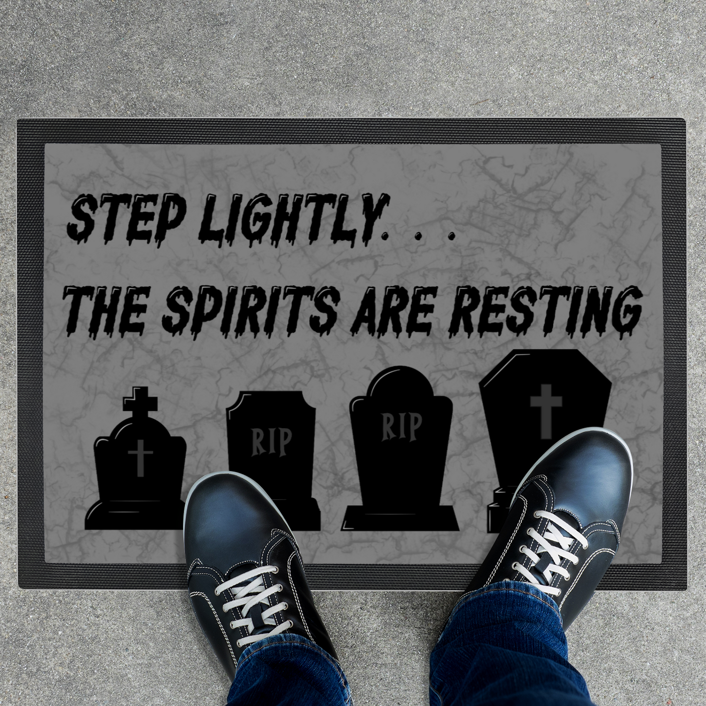 Tombstone Door Mat