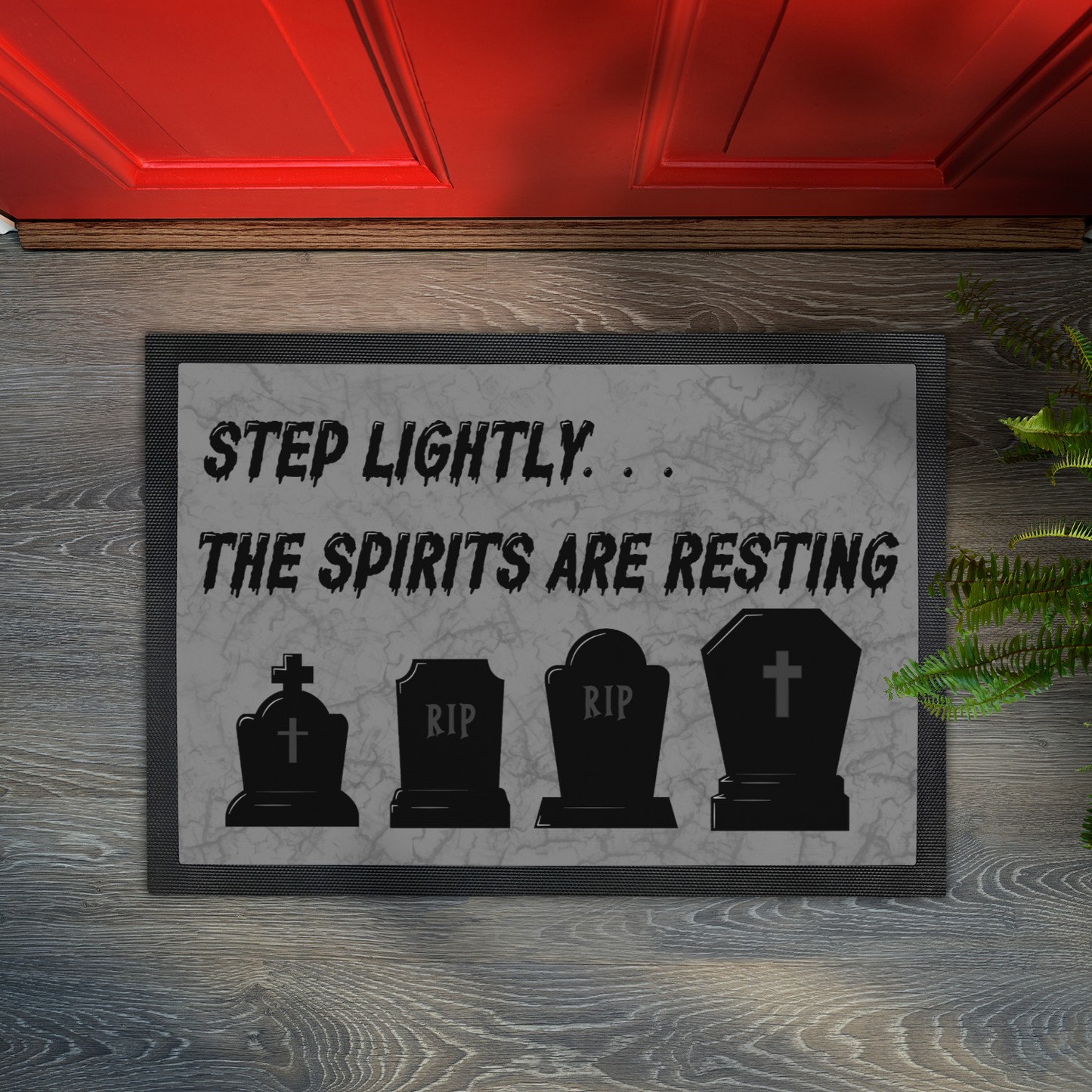Tombstone Door Mat