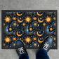 Celestial Sun and Moon Door Mat – Mystical Starry Welcome Mat for Cosmic Lovers