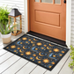 Celestial Sun and Moon Door Mat – Mystical Starry Welcome Mat for Cosmic Lovers