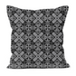 Gothic Faux Suede Cushion – Purple & Grey Cross Damask Design