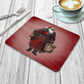 Gothic Santa Claus Hardwood Placemat – Unique Holiday Table Décor