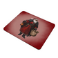 Gothic Santa Claus Hardwood Placemat – Unique Holiday Table Décor