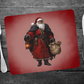 Gothic Santa Claus Hardwood Placemat – Unique Holiday Table Décor
