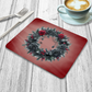 Dark Elegance Christmas Placemat – Gothic Wreath with Black Roses & Cobwebs