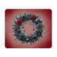 Dark Elegance Christmas Placemat – Gothic Wreath with Black Roses & Cobwebs