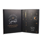 Black box with mystical designs. !2 doors inside containing 12 pieces of jewellery